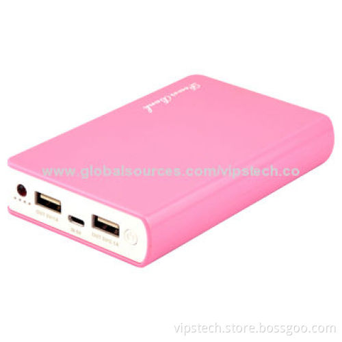 Charger for iPod with 10,000mAh Real Capacity, Classical Book Design, Triple Safety Protection